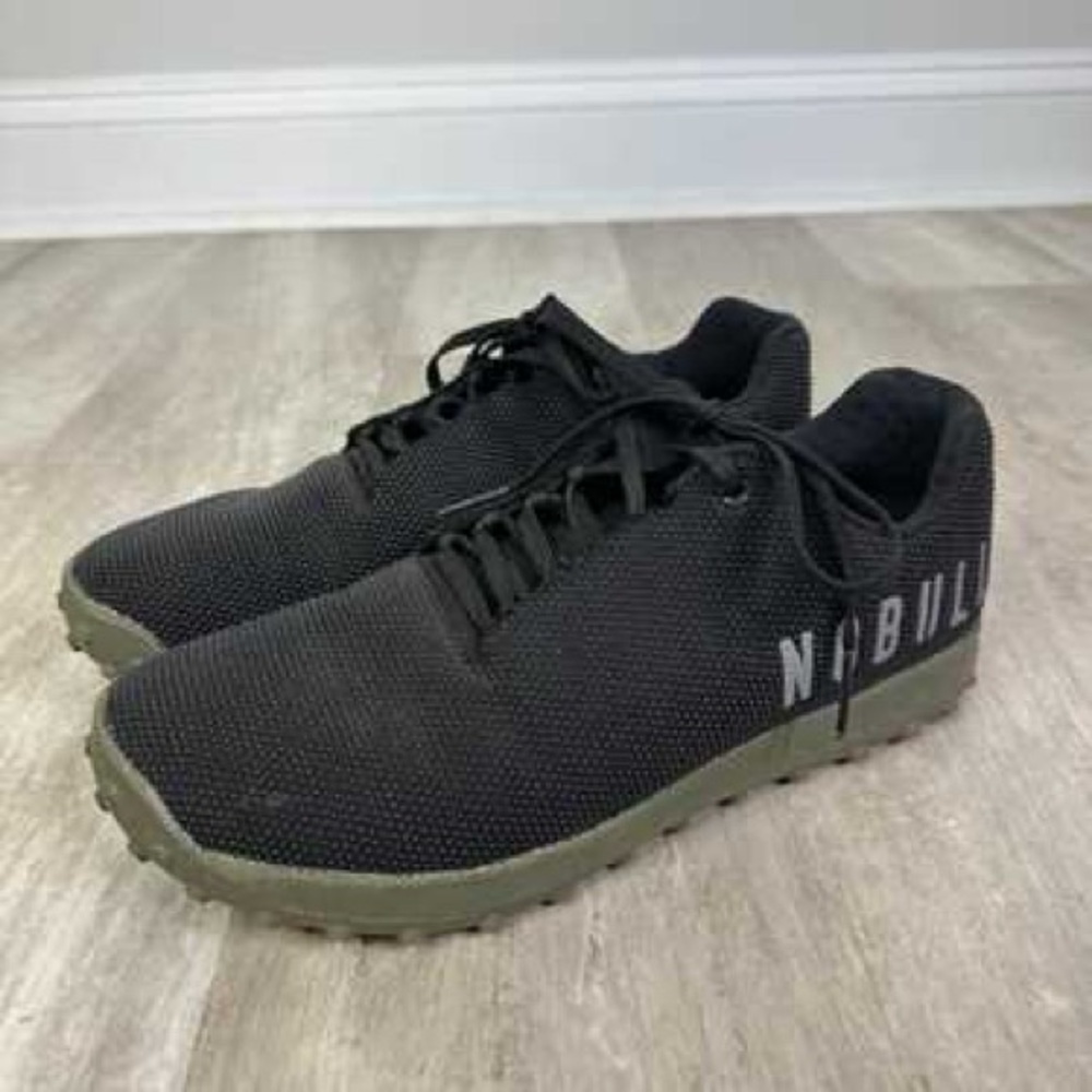 NOBULL Men's Black and Olive Athletic Shoes